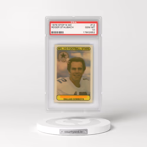 1979 Stop 'N' Go #12 Roger Staubach (PSA 10 GEM MINT)