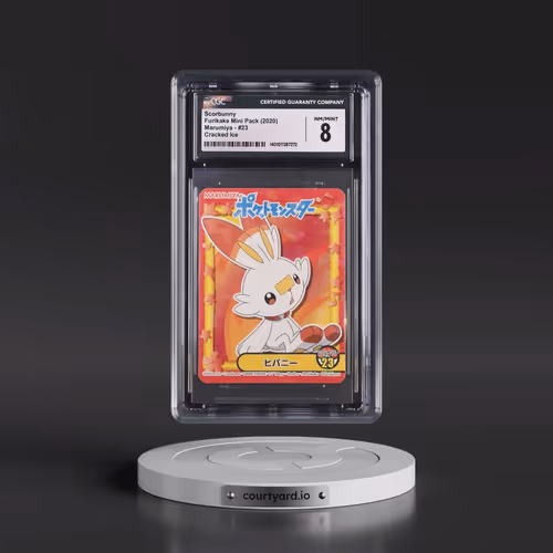 2020 Sword & Shield Furikake Mini Pack (Marumiya) - Japanese #23 Scorbunny - Cracked Ice (CGC 8 NM-M
