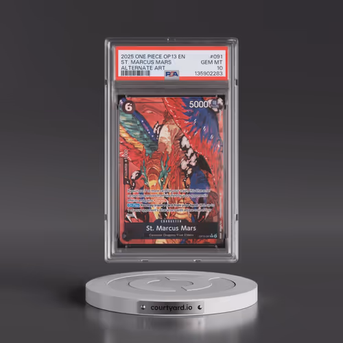 2025 One Piece OP13-Carrying on His Will #091 St. Marcus Mars - Alternate Art (PSA 10 GEM MINT)