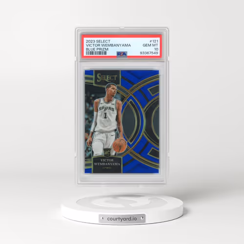 2023 Panini Select #121 Victor Wembanyama - Blue Prizm (PSA 10 GEM MINT)