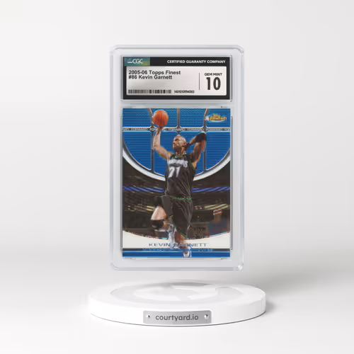 2005 Topps Finest #86 Kevin Garnett (CGC 10 GEM MINT)