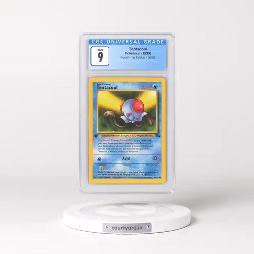 1999 Fossil #56 Tentacool - 1st Edition (CGC 9 MINT)