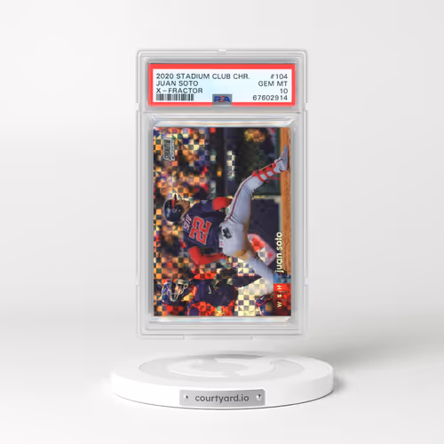 2020 Stadium Club Chrome #104 Juan Soto - X-Fractor (PSA 10 GEM MINT)