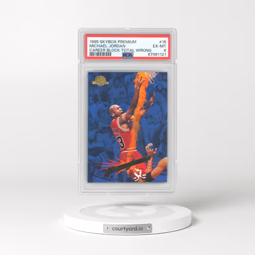 1995 Skybox Premium #15 Michael Jordan - Career Block Total Wrong (PSA 6 EX-MT)