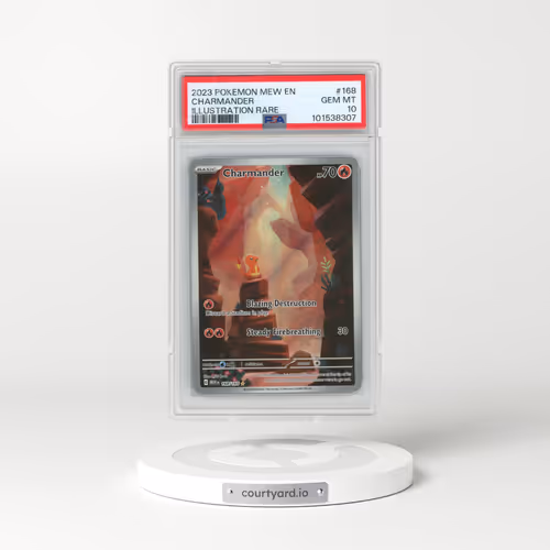 2023 Pokémon Mew EN-151 #168 Charmander - Illustration Rare (PSA 10 GEM MINT)