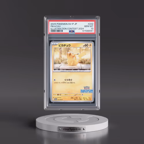 2025 Pokémon SV-P Promo #242 Pikachu - Illustration Contest 2024 (PSA 10 GEM MINT)