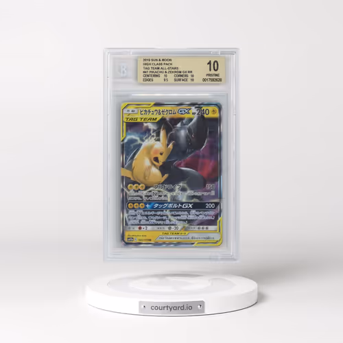 2019 Tag Team GX: Tag All Stars #041 Pikachu & Zekrom GX - Holo (BGS 10 PRISTINE)