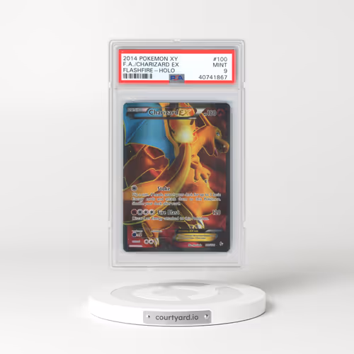 2014 Pokémon XY Flashfire #100 Charizard EX - Holo Full Art (PSA 9 MINT)