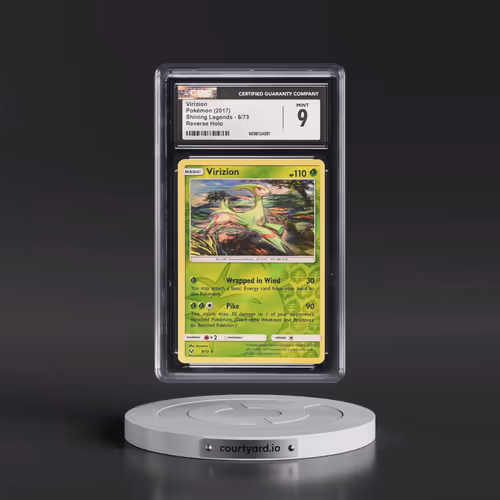 2017 Shining Legends #8/73 Virizion - Reverse Holo (CGC 9 MINT)