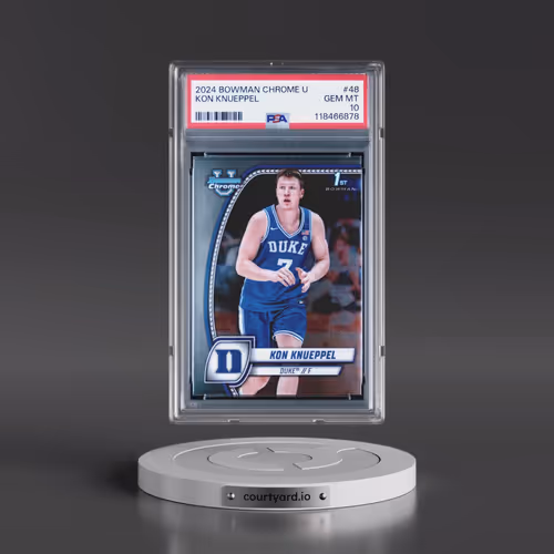 2024 Bowman Chrome University #48 Kon Knueppel (PSA 10 GEM MINT)