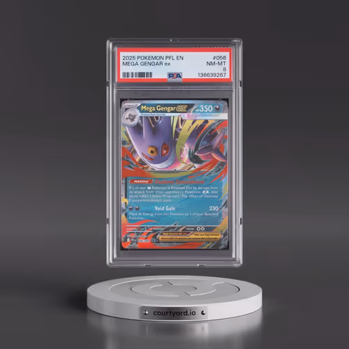 2025 Pokémon Pfl EN-Phantasmal Flames #056 Mega Gengar EX - Holo (PSA 8 NM-MT)