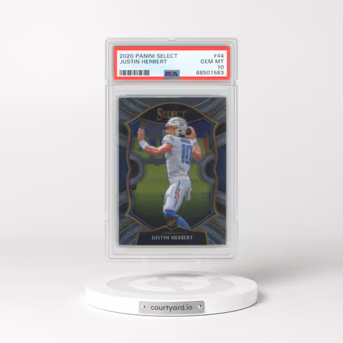 2020 Panini Select #44 Justin Herbert (PSA 10 GEM MINT)