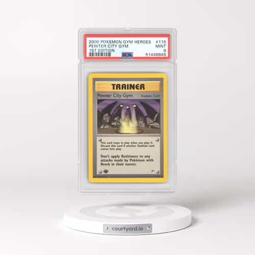 2000 Gym Heroes #115 Pewter City Gym (PSA 9 MINT)