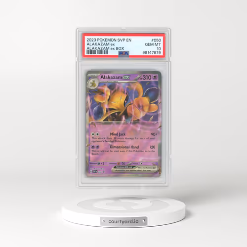 2023 Pokémon Svp EN-SV Black Star Promo #050 Alakazam EX - Holo Alakazam EX Box (PSA 10 GEM MINT)