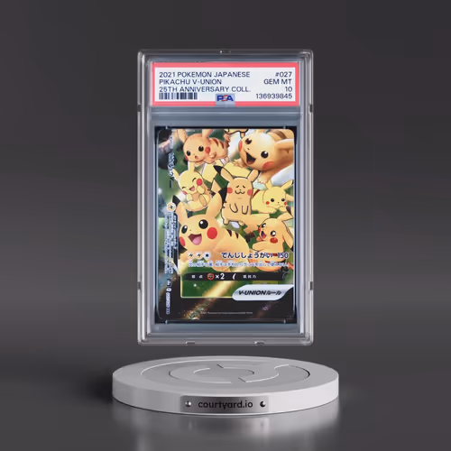 2021 Pokémon 25th Anniversary Collection #027 Pikachu V-Union (PSA 10 GEM MINT)