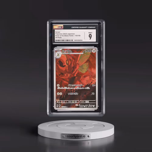 2023 Ruler of the Black Flame #116/108 Scizor - Art Rare Holo (CGC 9 MINT)