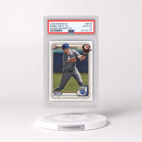 2020 Bowman Paper Prospects #BP25 Bobby Witt Jr. (PSA 10 GEM MINT)