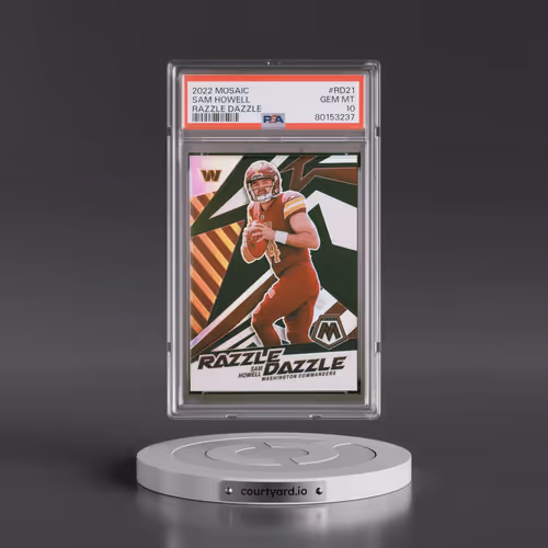 2022 Panini Mosaic Razzle Dazzle #RD21 Sam Howell (PSA 10 GEM MINT)