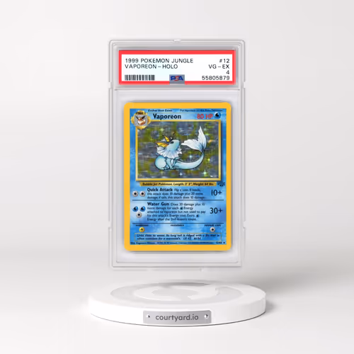 1999 Pokémon Jungle #12 Vaporeon - Holo (PSA 4 VG-EX)