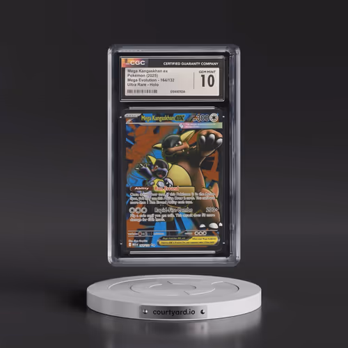 2025 Pokémon Meg EN-Mega Evolution #164 Mega Kangaskhan EX - Holo Ultra Rare (CGC 10 GEM MINT)