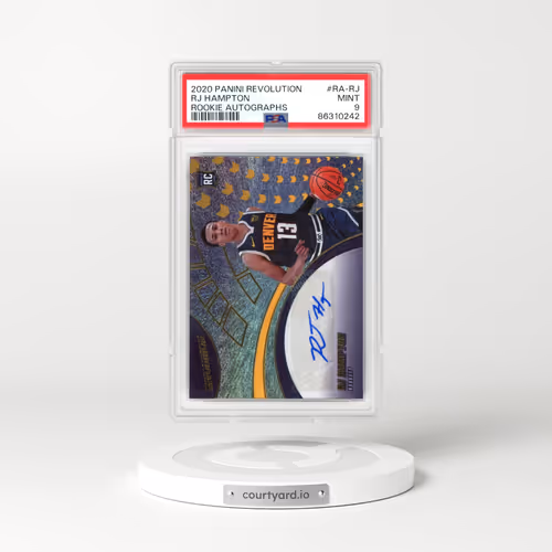 2020 Panini Revolution Rookie Autographs #RA-RJ RJ Hampton (PSA 9 MINT)