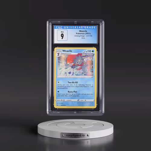 2021 Chilling Reign #031/198 Weavile - Holo (CGC 9 MINT)
