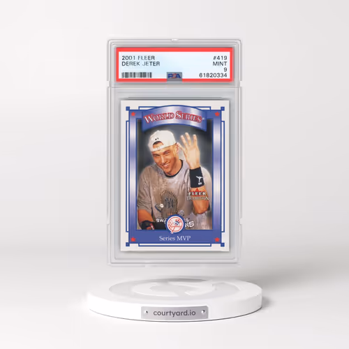 2001 Fleer #419 Derek Jeter (PSA 9 MINT)