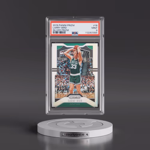 2019 Panini Prizm #16 Larry Bird - Silver Prizm (PSA 9 MINT)