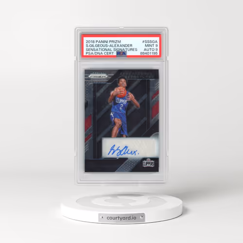 2018 Panini Prizm Sensational Signatures #SSSGA Shai Gilgeous-Alexander (PSA 9 MINT)