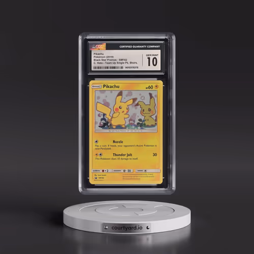 2016 Black Star Promos - Sun & Moon #SM162 Pikachu - Team Up 1-Pack Blister (Cosmos Holo) (CGC 10 GE