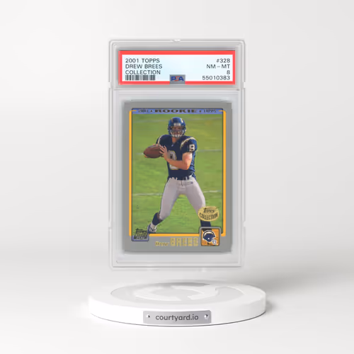 2001 Topps #328 Drew Brees - Collection (PSA 8 NM-MT)