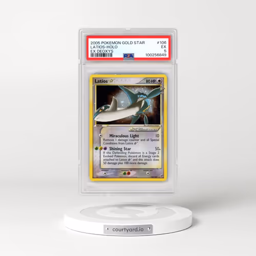 2005 Pokémon EX Deoxys #106 Latios - Holo Gold Star (PSA 5 EX)