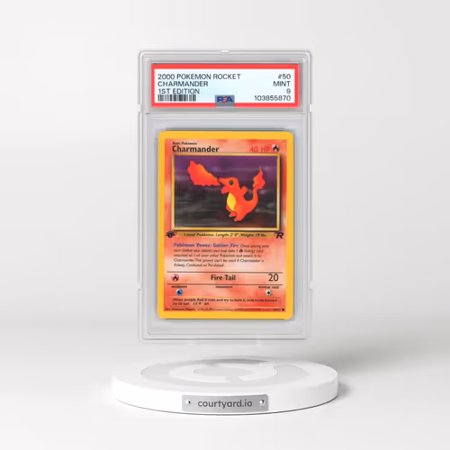 2000 Pokémon Rocket #50 Charmander - 1st Edition (PSA 9 MINT)