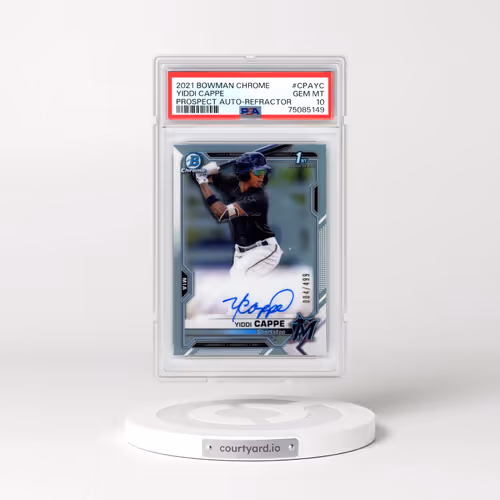 2021 Bowman Chrome Prospect Autographs #CPAYC Yiddi Cappe - Refractor (PSA 10 GEM MINT)