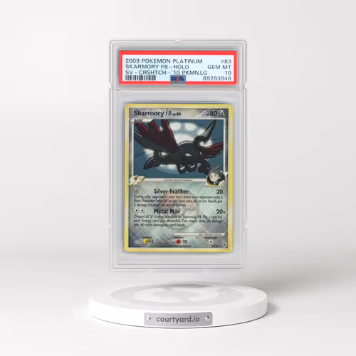 2009 Pokémon Platinum Supreme Victors #83 Skarmory FB - Holo Crosshatch-2010 Pokemon League (PSA 10