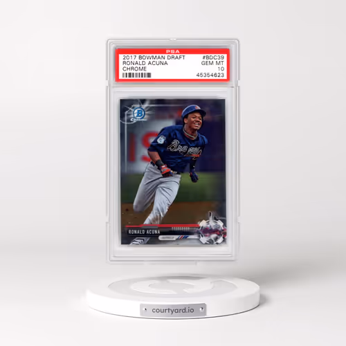 2017 Bowman Draft #BDC39 Ronald Acuna - Chrome (PSA 10 GEM MINT)