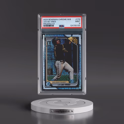 2024 Bowman Mega Box Chrome Prospects #179 Leo de Vries (PSA 9 MINT)