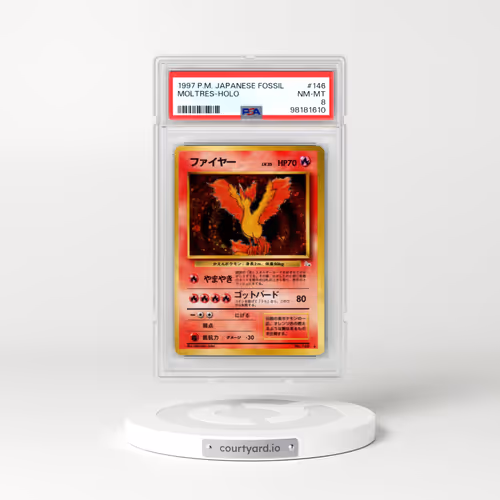1997 Pokémon Fossil #146 Moltres - Holo (PSA 8 NM-MT)