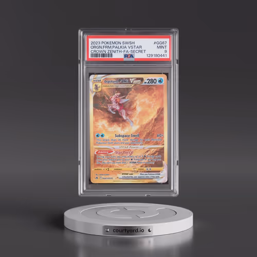 2023 Pokémon Sword and Shield Crown Zenith #GG67 Origin Forme Palkia Vstar - Full Art Secret (PSA 9