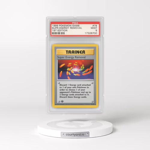 1999 Base Set #79 Super Energy Removal - 1st Edition (PSA 9 MINT)