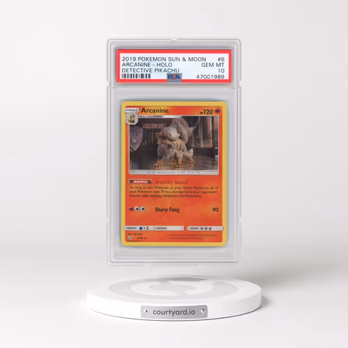 2019 Pokémon Sun & Moon Detective Pikachu #6 Arcanine - Holo (PSA 10 GEM MINT)