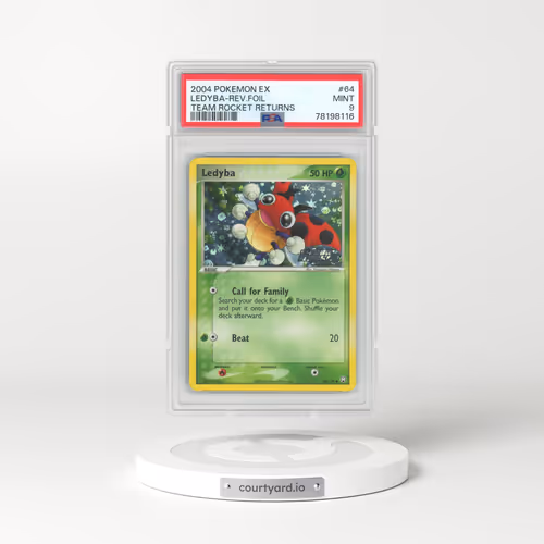 2004 Pokémon EX Team Rocket Returns #64 Ledyba - Reverse Foil (PSA 9 MINT)