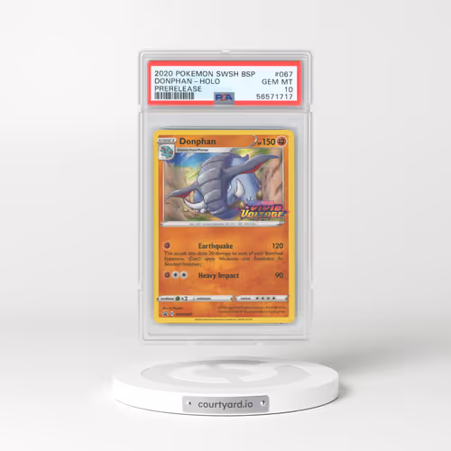 2020 Pokémon Swsh Black Star Promo #067 Donphan - Holo Prerelease (PSA 10 GEM MINT)