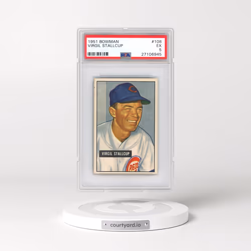 1951 Bowman #108 Virgil Stallcup (PSA 5 EX)