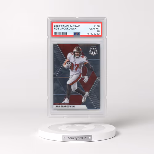 2020 Panini Mosaic #136 Rob Gronkowski (PSA 10 GEM MINT)