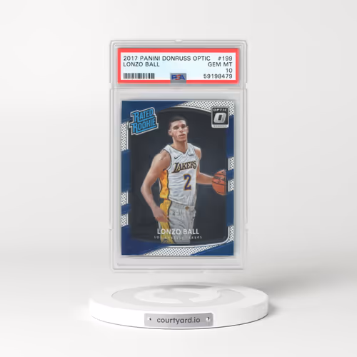 2017 Panini Donruss Optic #199 Lonzo Ball (PSA 10 GEM MINT)