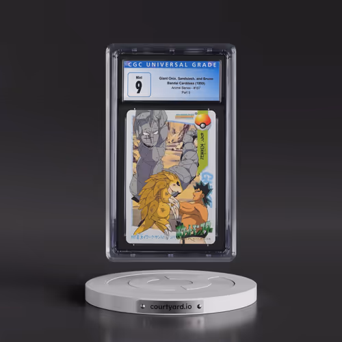 1998 Anime Series #167 Giant Onix, Sandslash, and Bruno - Part 5 (CGC 9 MINT)
