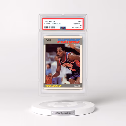 1987 Fleer #58 Vinnie Johnson (PSA 10 GEM MINT)
