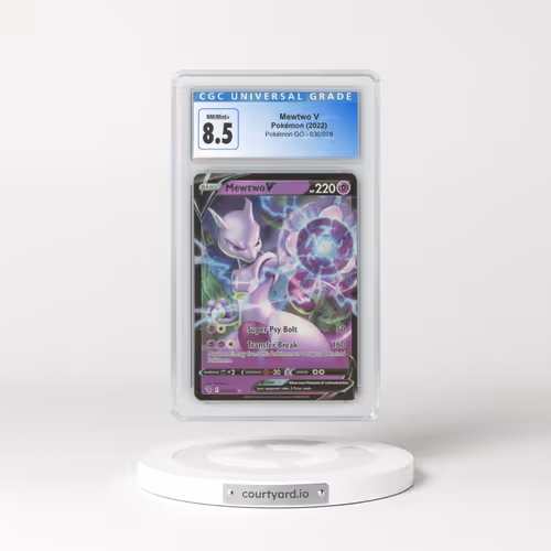 2022 Pokémon GO #030/078 Mewtwo V - Holo (CGC 8.5 NM-MT+)