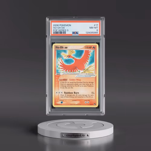 2006 Pokémon Pop Series 3 #17 HO-Oh EX - Holo (PSA 8 NM-MT)